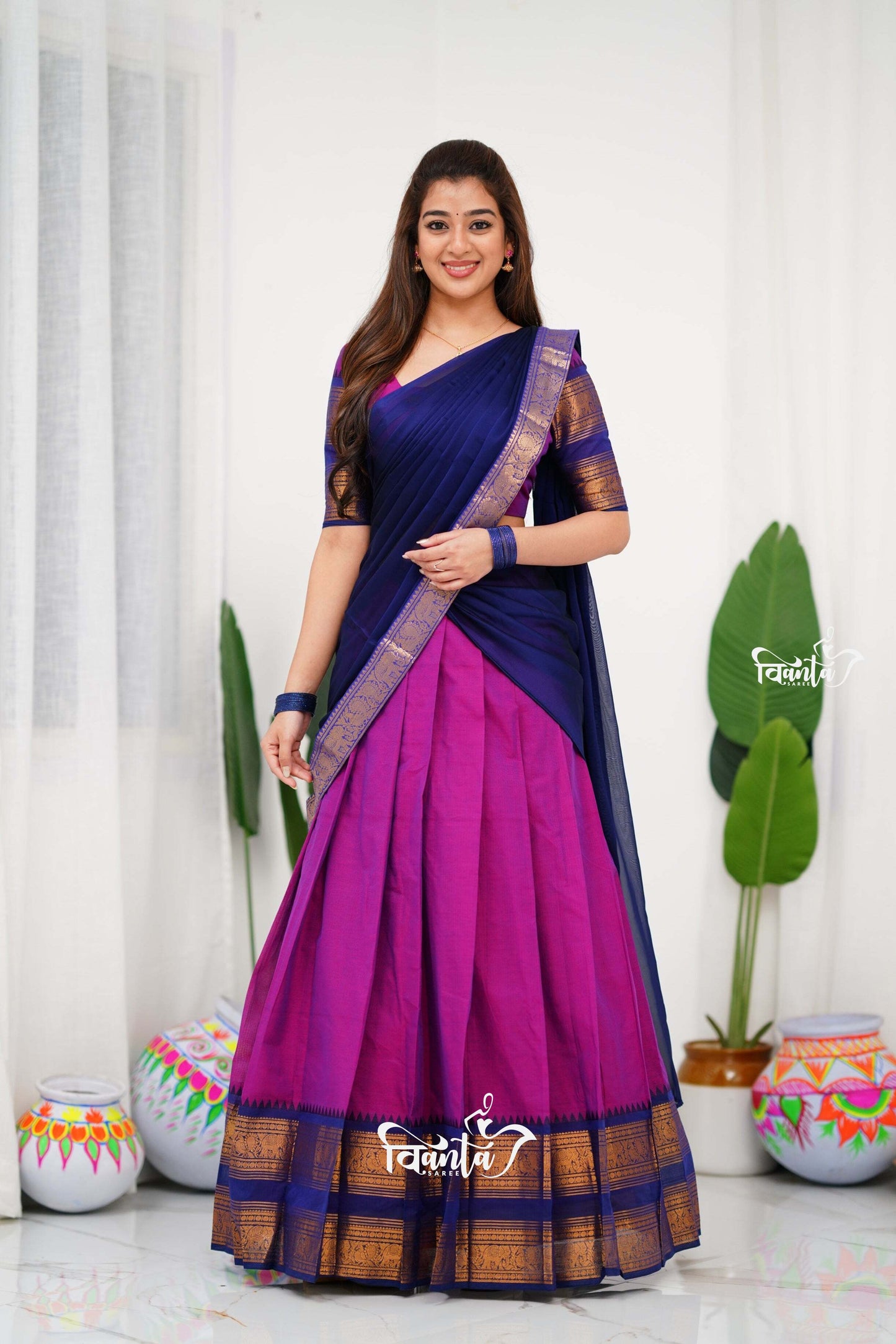 Padmaja Cotton Half Saree