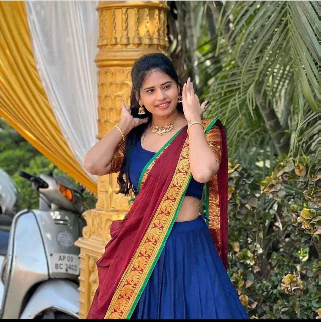 Kanjivaram Silk Zari Half Saree Lehenga With Blouse Along With Banarsi Silk Dupatta