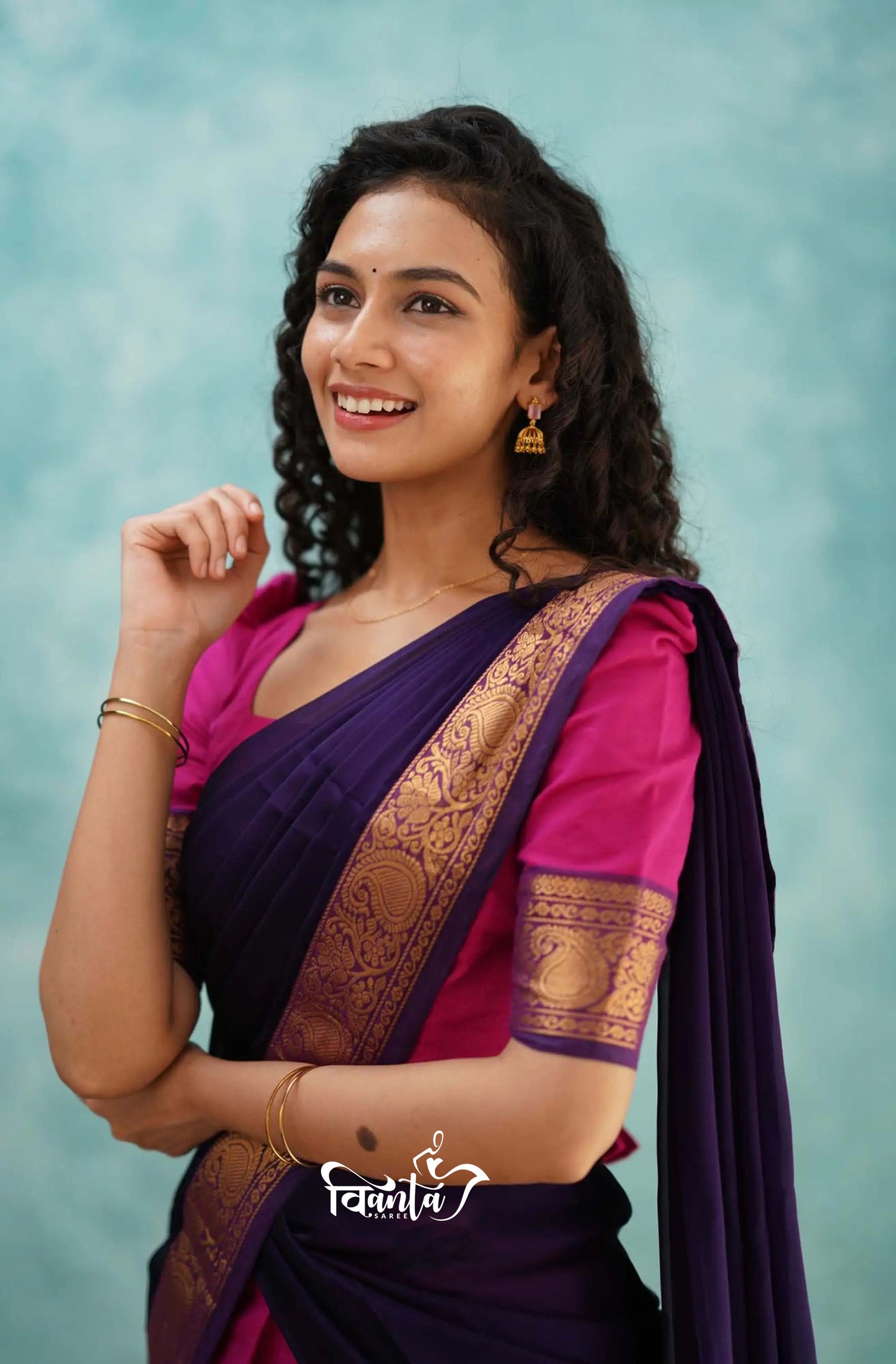 Kanjivaram Silk Zari Half Saree Lehenga With Blouse Along With Banarsi Silk Dupatta