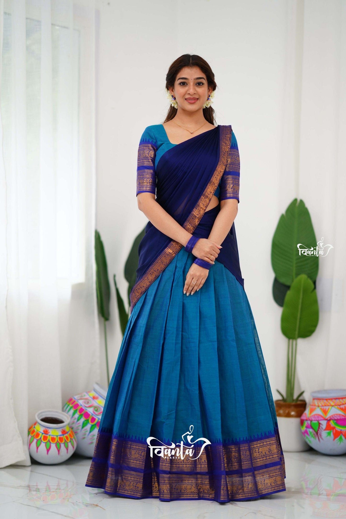Padmaja Cotton Half Saree