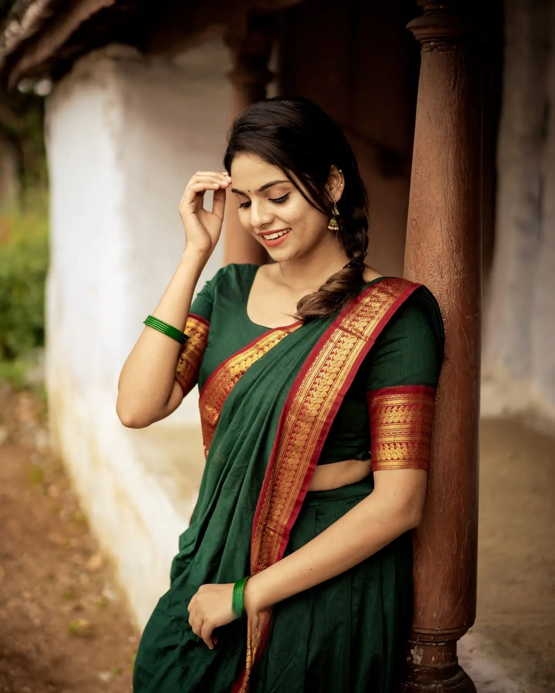 Kanjivaram Silk Zari Half Saree Lehenga With Blouse Along With Banarsi Silk Dupatta