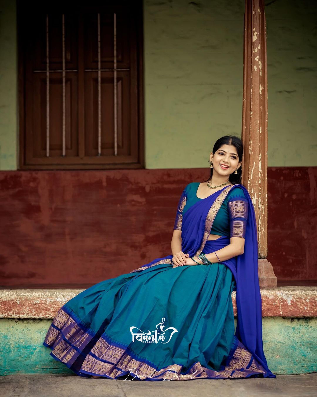 Kanjivaram Silk Zari Half Saree Lehenga With Blouse Along With Banarsi Silk Dupatta