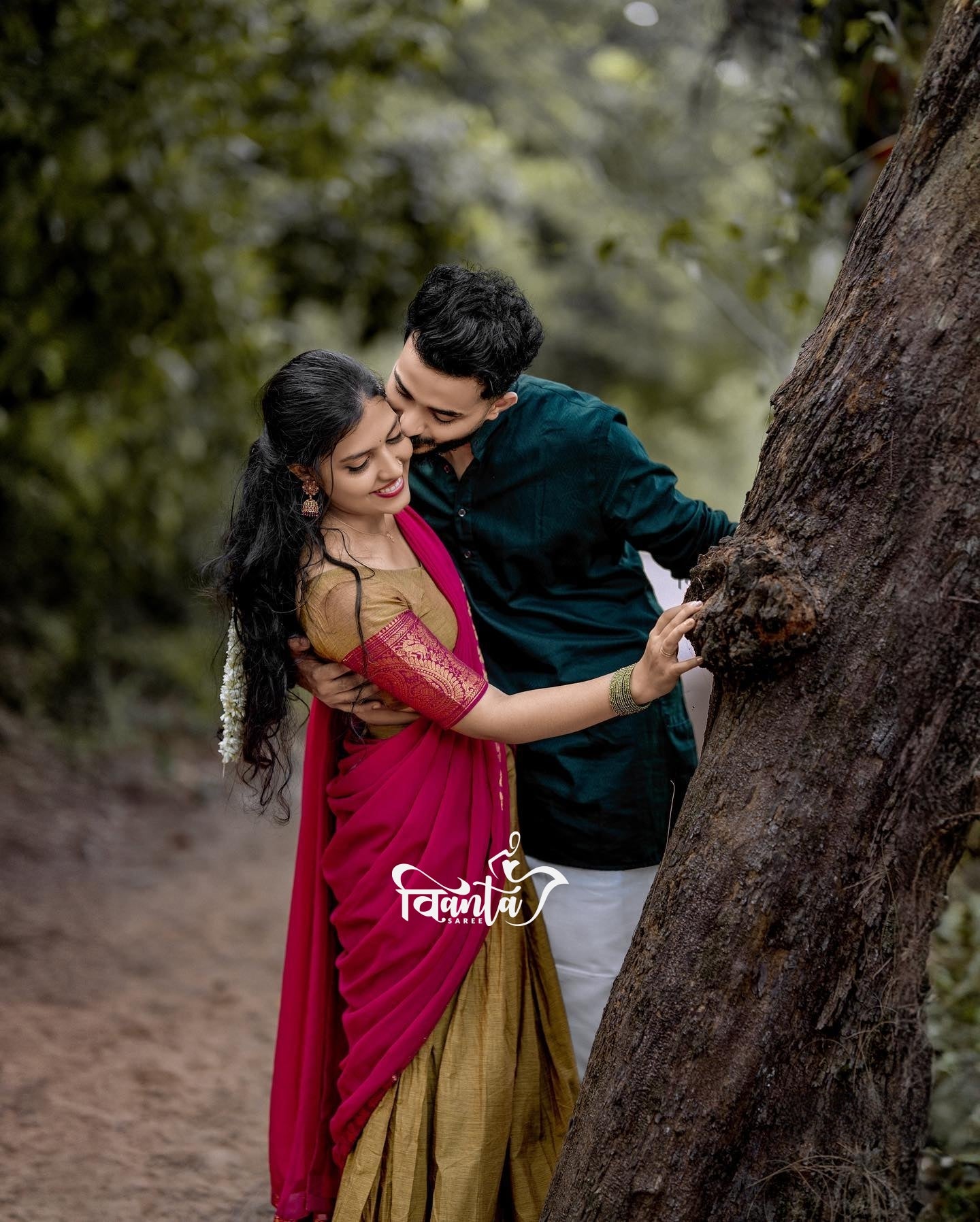 Padmaja Cotton Half Saree - GOLD