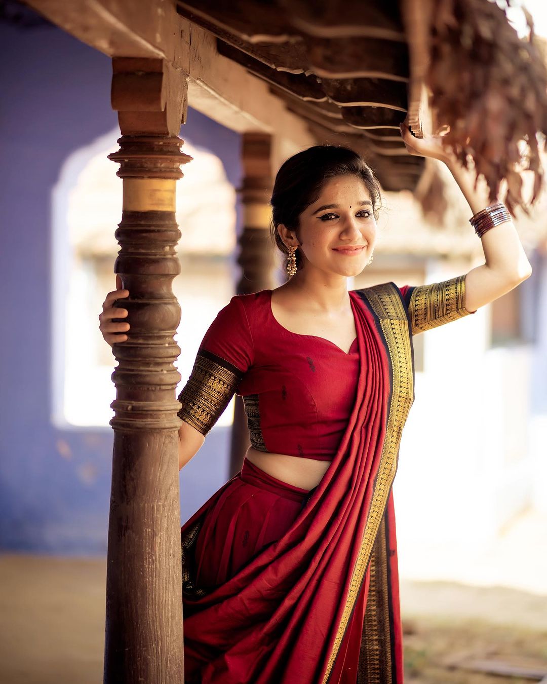 Kanjivaram Silk Zari Half Saree Lehenga With Blouse Along With Banarsi Silk Dupatta