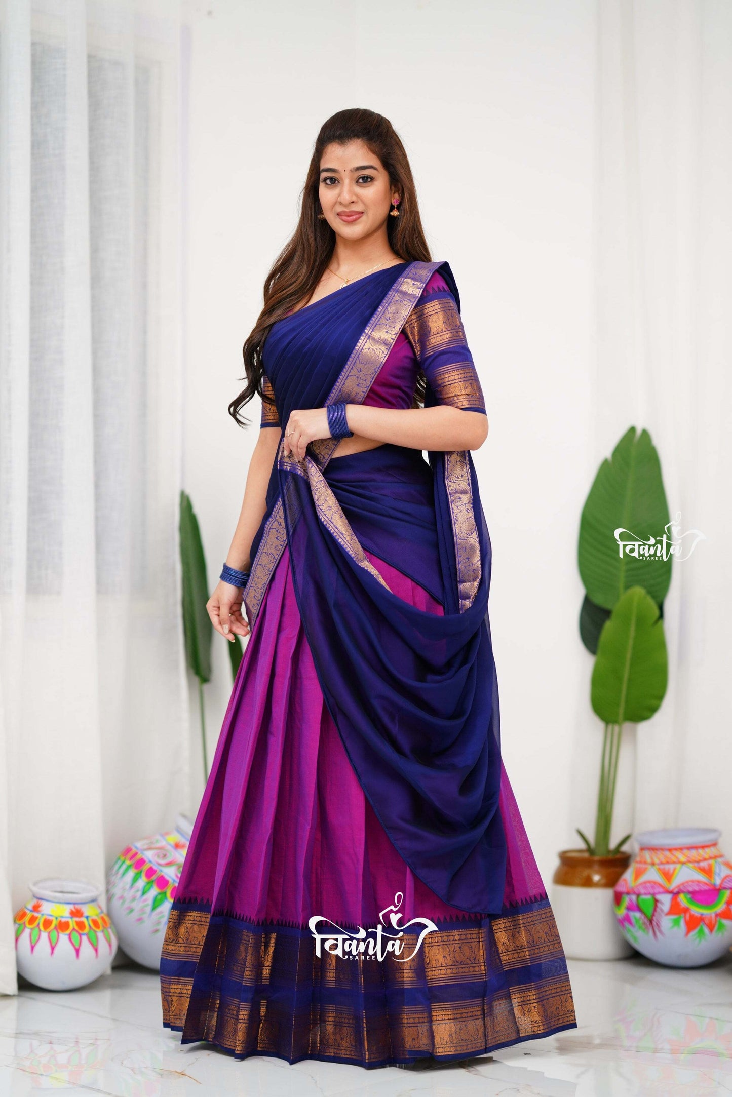 Padmaja Cotton Half Saree