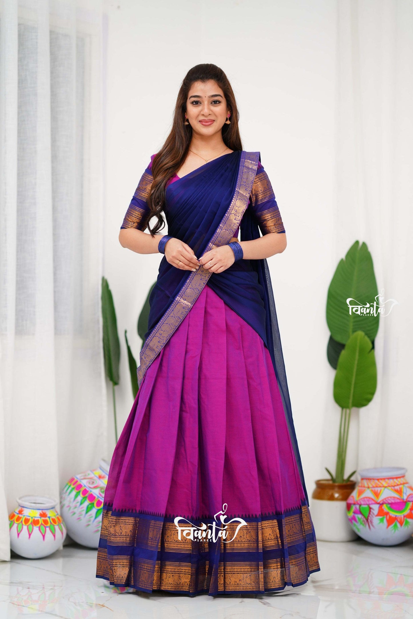Padmaja Cotton Half Saree