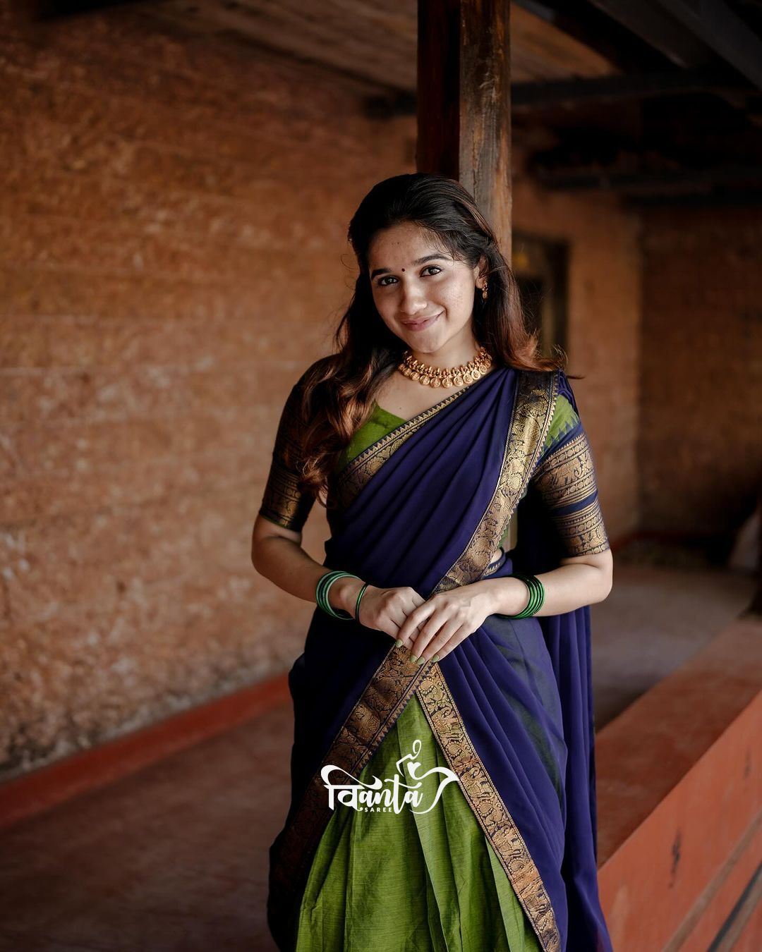 Kanjivaram Silk Zari Half Saree Lehenga With Blouse Along With Banarsi Silk Dupatta