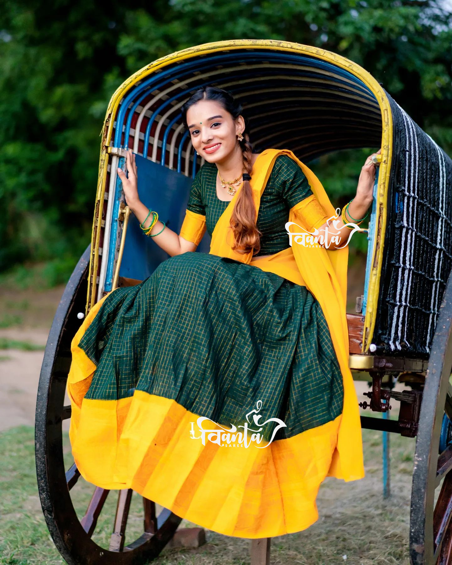 Kanjivaram Silk Zari Half Saree Lehenga With Blouse Along With Banarsi Silk Dupatta