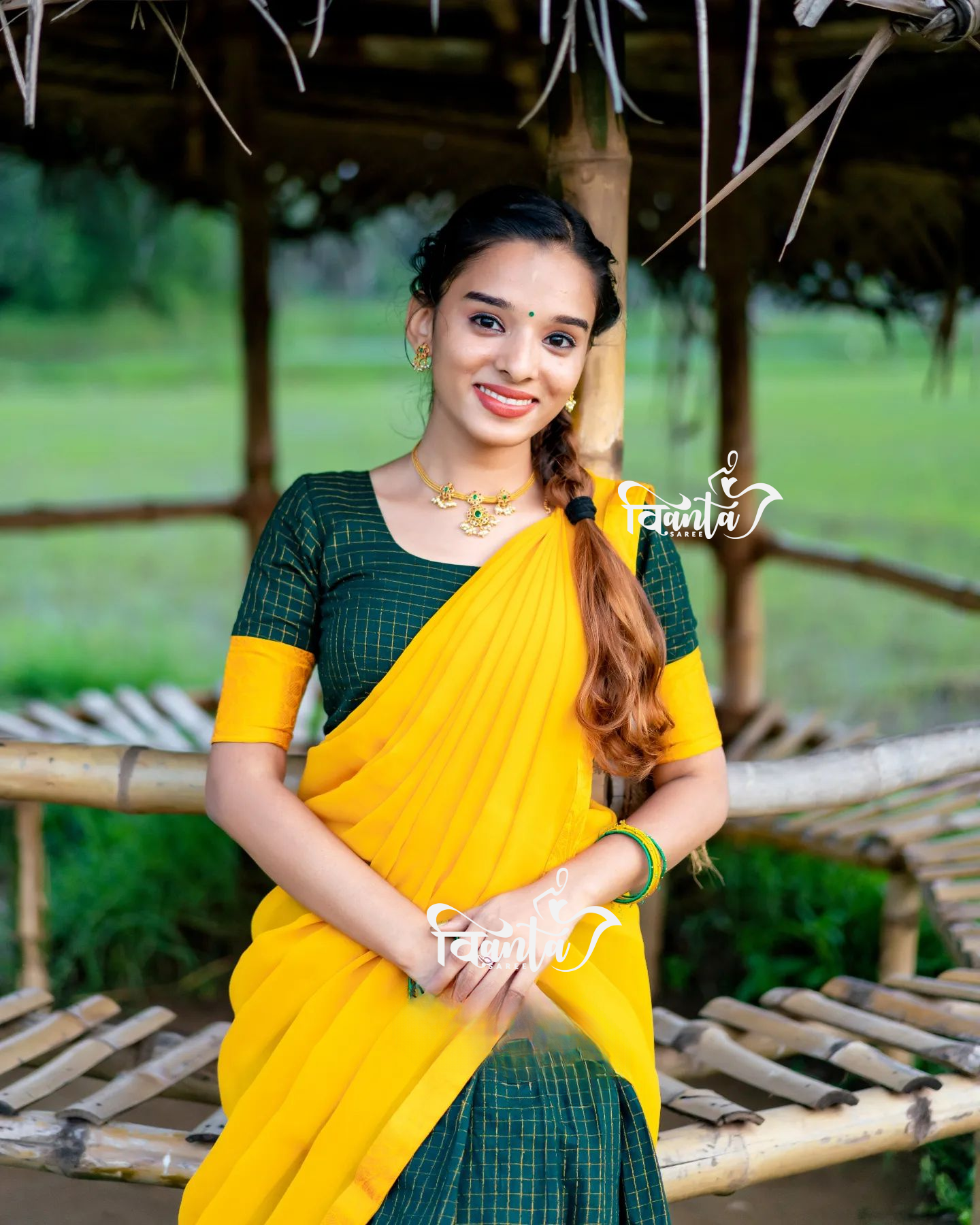 Kanjivaram Silk Zari Half Saree Lehenga With Blouse Along With Banarsi Silk Dupatta