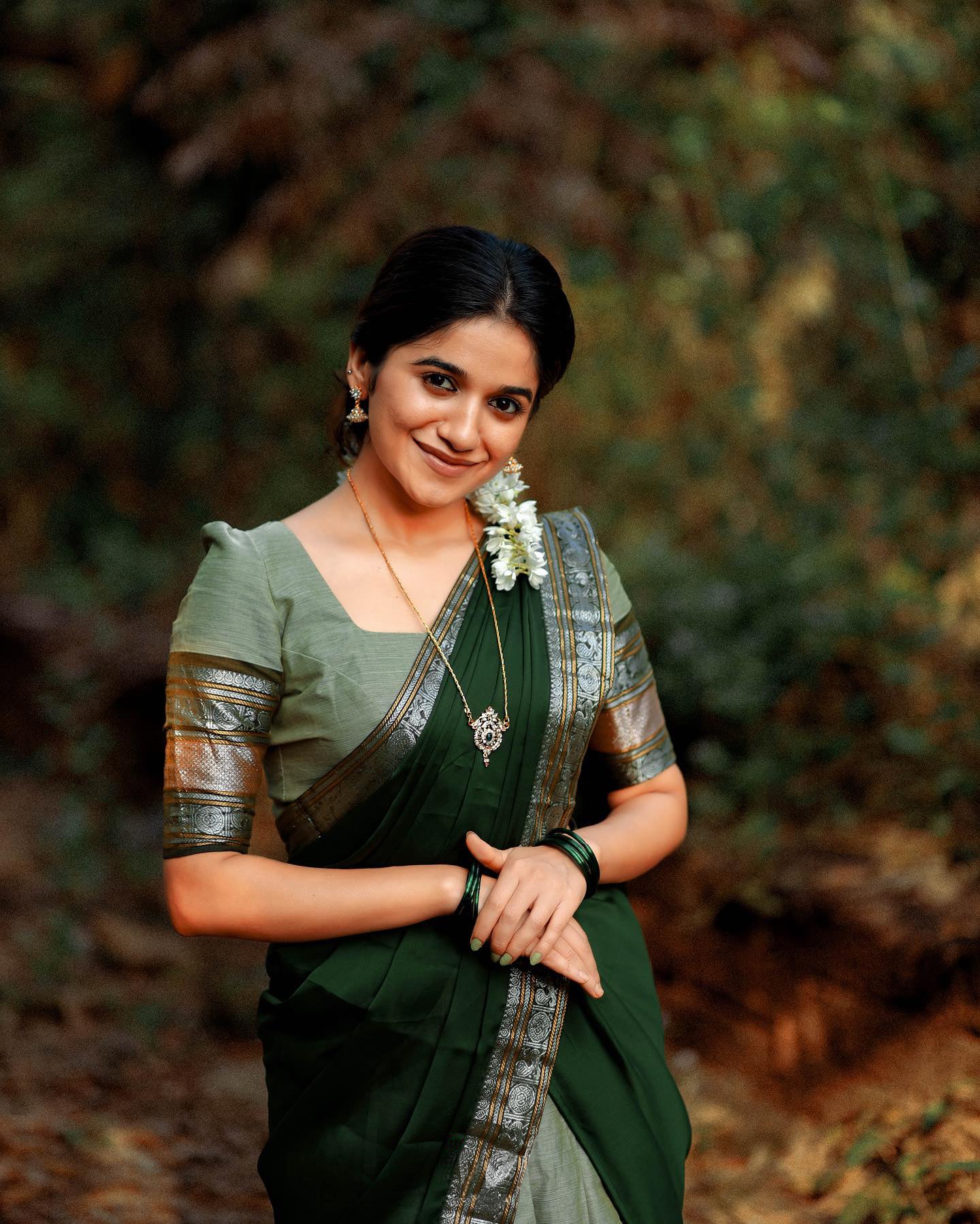 Kanjivaram Silk Zari Half Saree Lehenga With Blouse Along With Banarsi Silk Dupatta