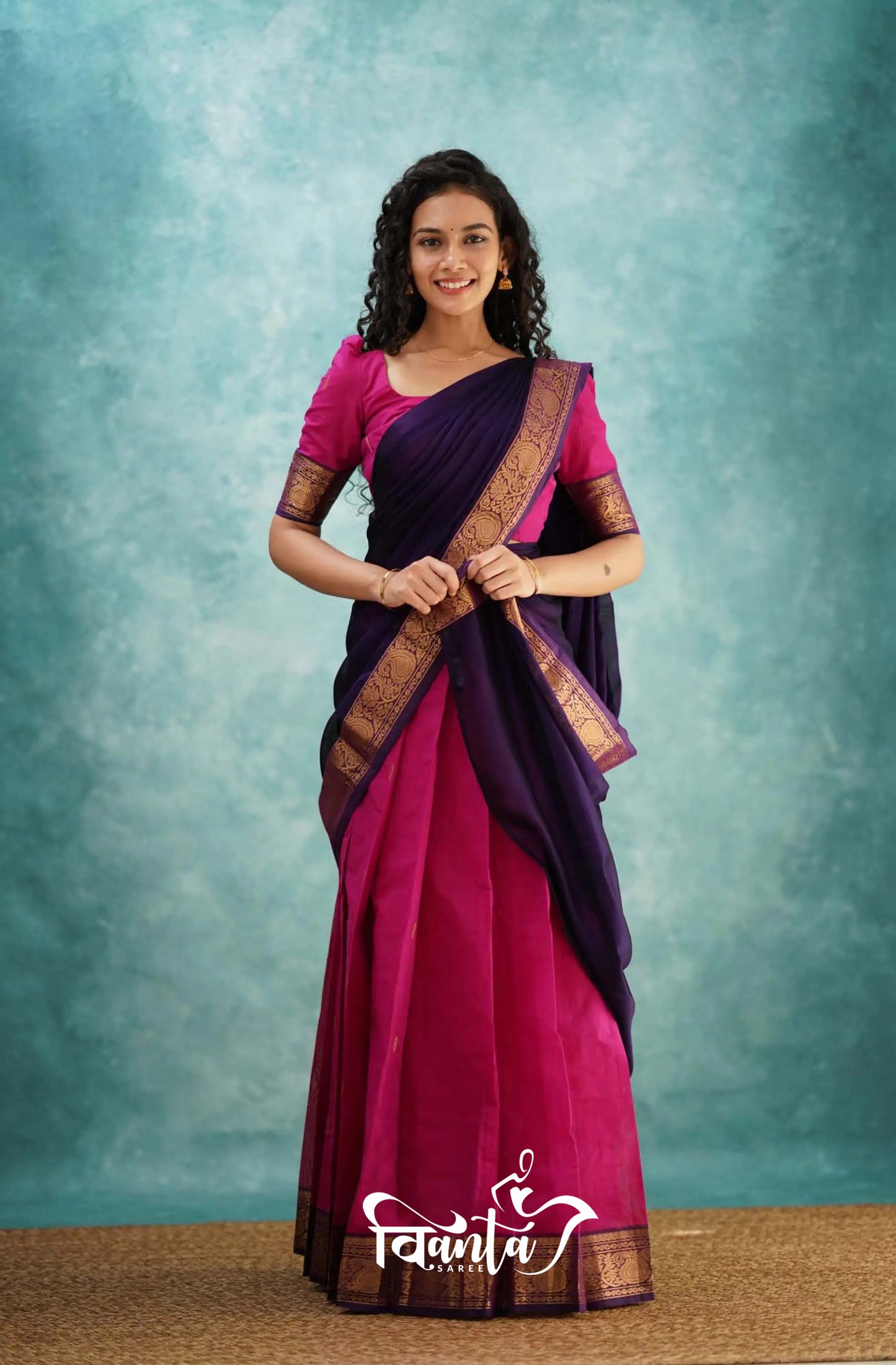 Kanjivaram Silk Zari Half Saree Lehenga With Blouse Along With Banarsi Silk Dupatta