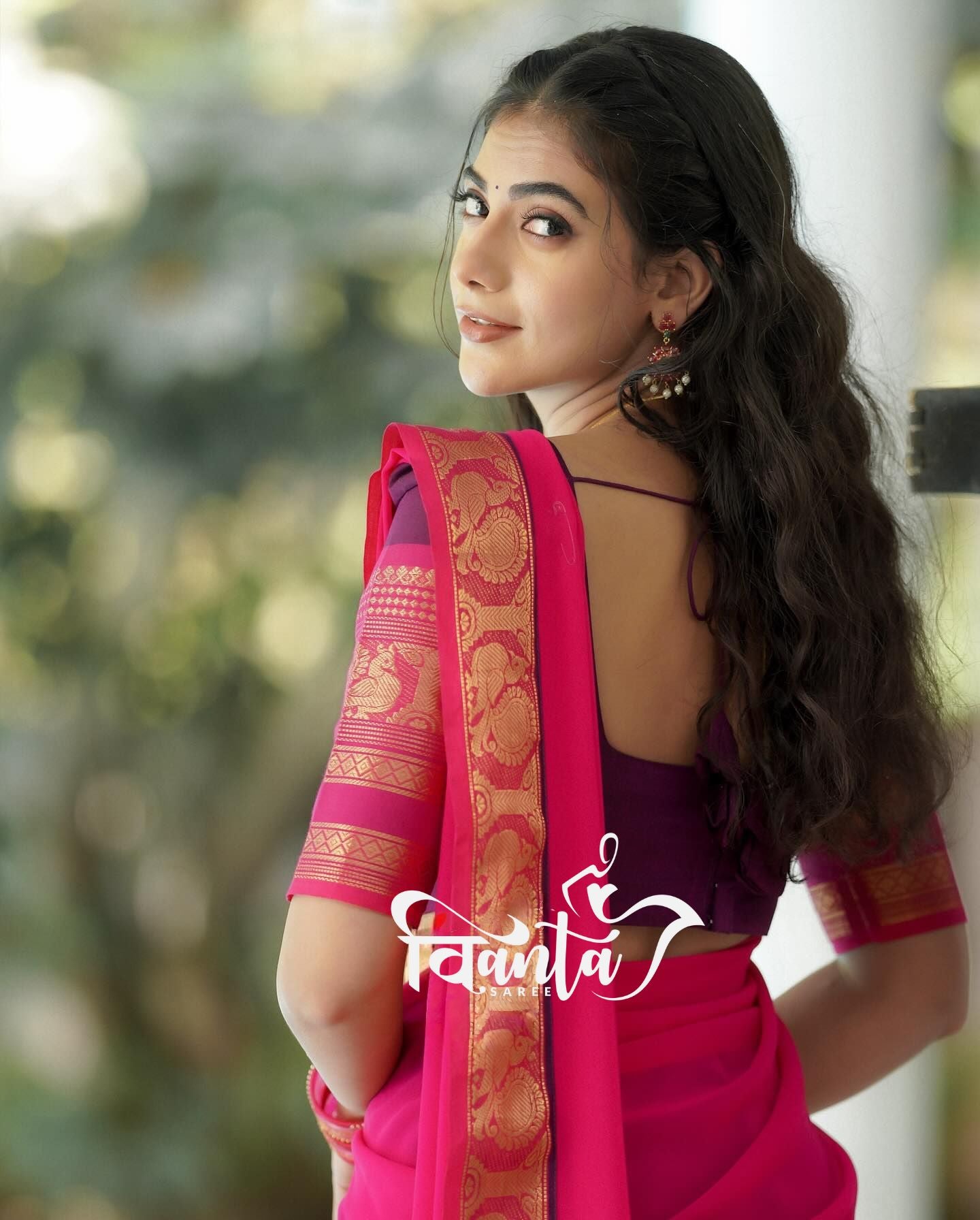 Kanjiveram Cotton Silk Half Saree
