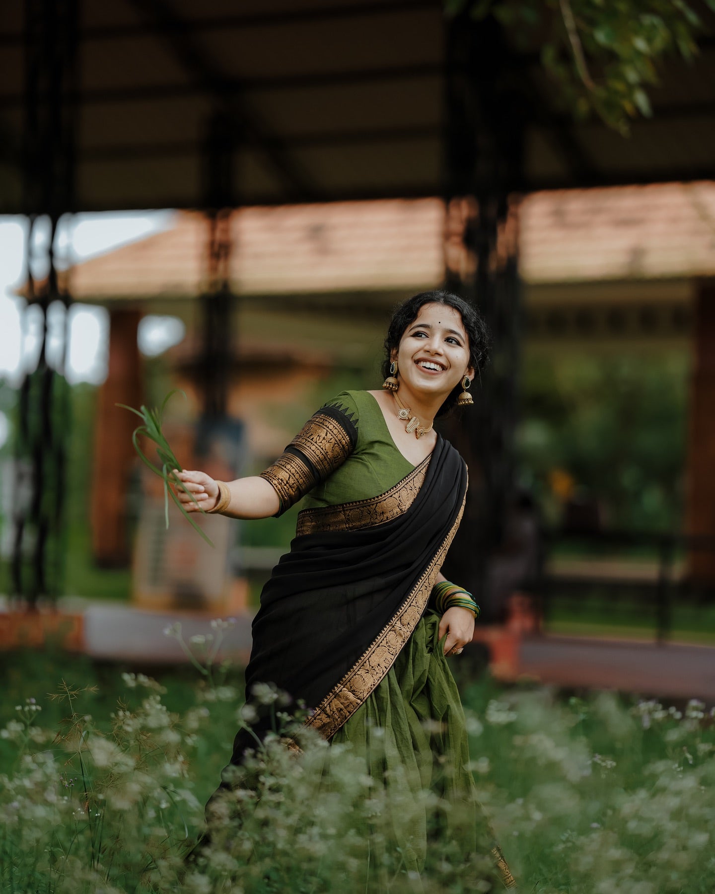 Kanjivaram Silk Zari Half Saree Lehenga With Blouse Along With Banarsi Silk Dupatta