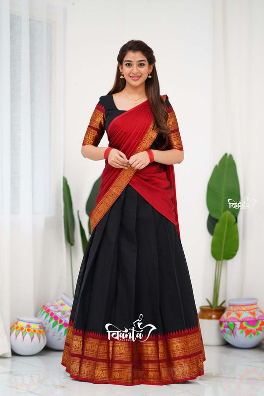 Padmaja Cotton Half Saree