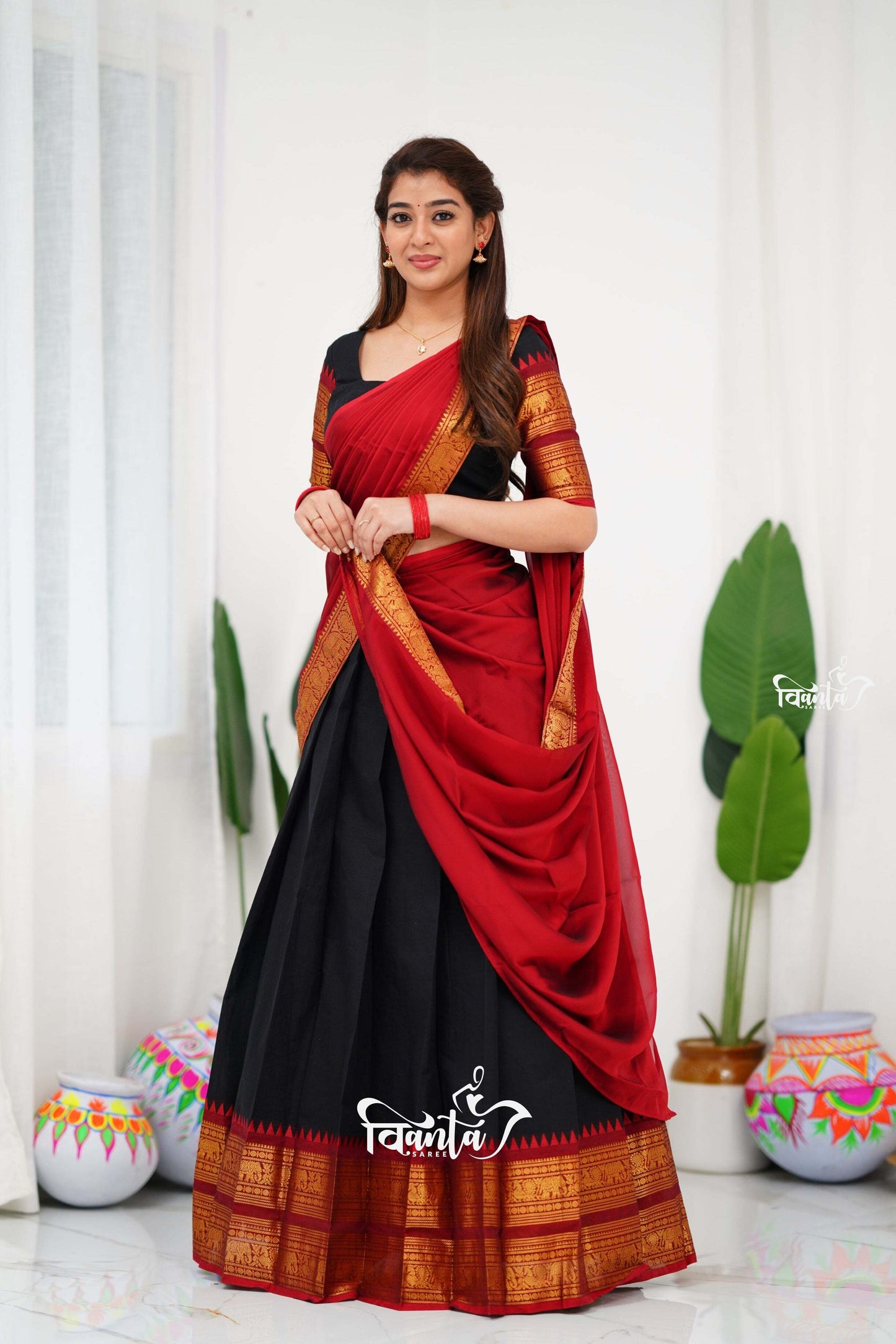 Padmaja Cotton Half Saree