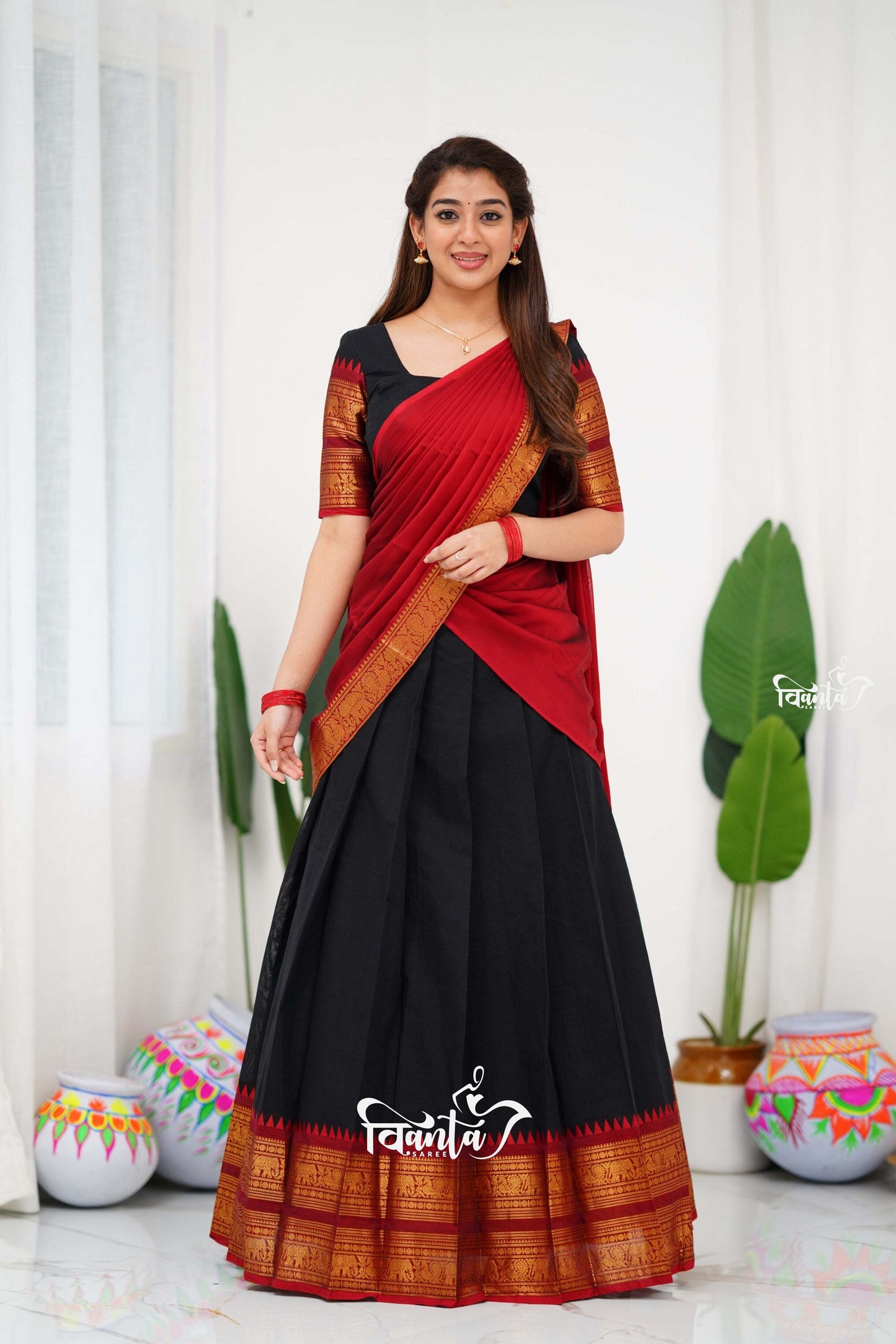 Padmaja Cotton Half Saree