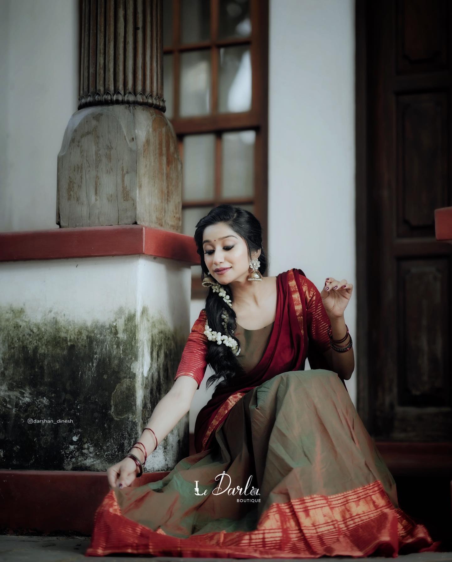 Kanjivaram Silk Zari Half Saree Lehenga With Blouse Along With Banarsi Silk Dupatta