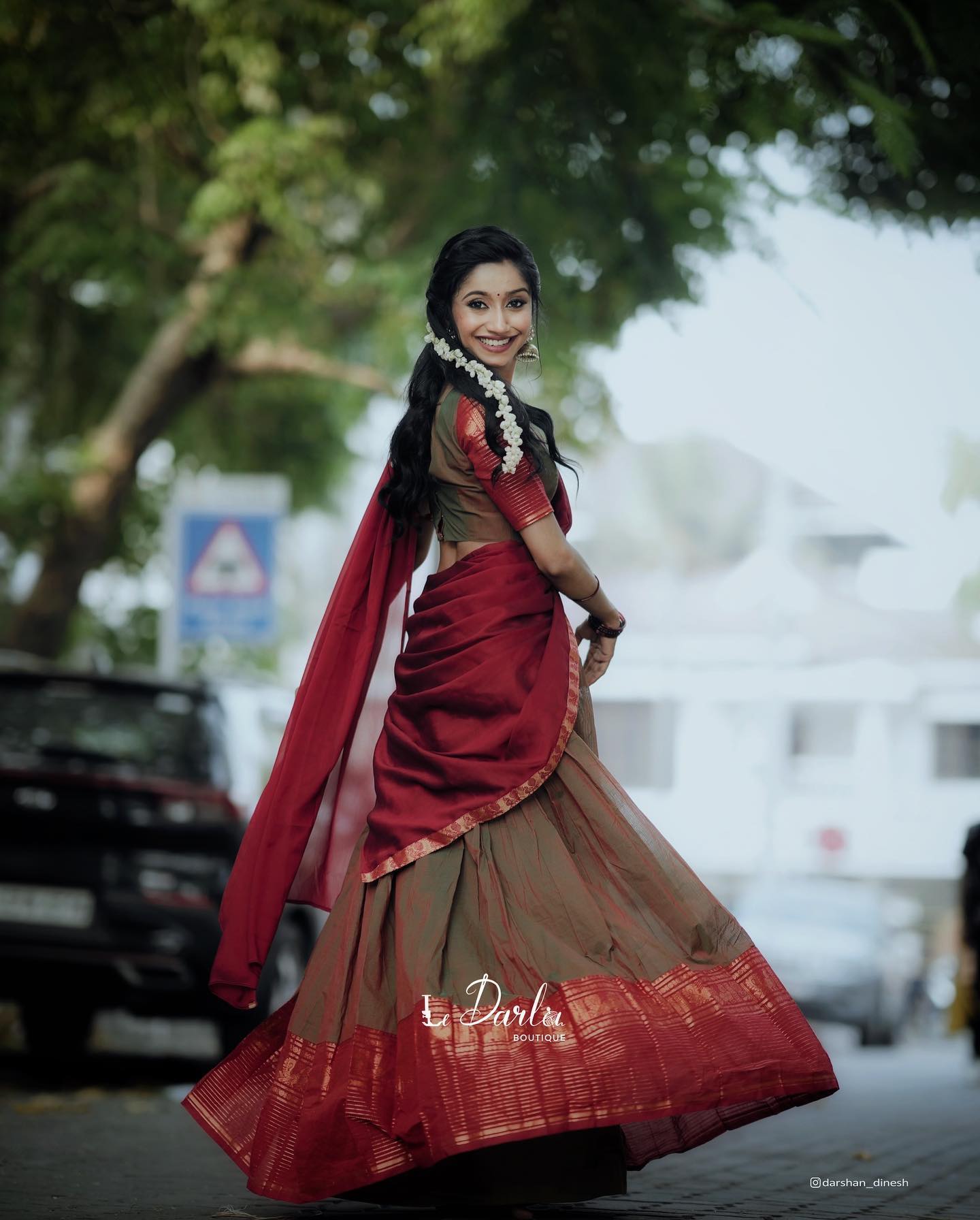 Kanjivaram Silk Zari Half Saree Lehenga With Blouse Along With Banarsi Silk Dupatta
