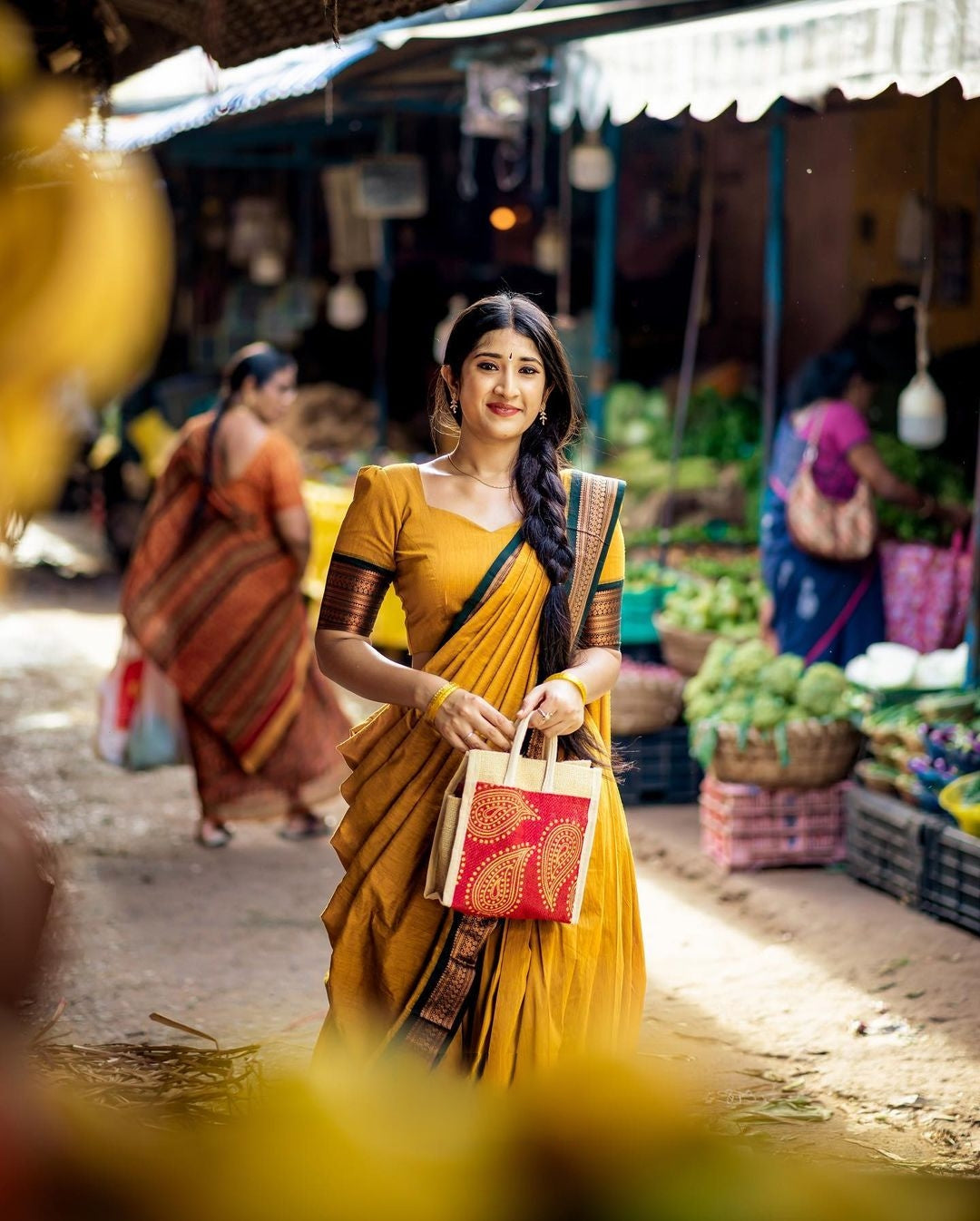 Kanjivaram Silk Zari Half Saree Lehenga With Blouse Along With Banarsi Silk Dupatta
