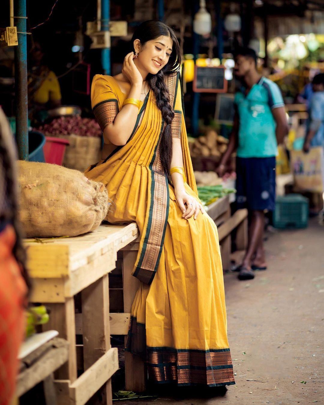 Kanjivaram Silk Zari Half Saree Lehenga With Blouse Along With Banarsi Silk Dupatta