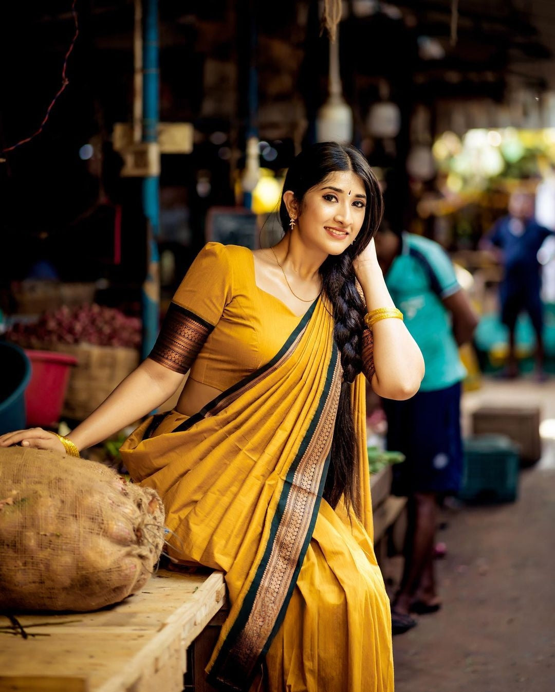 Kanjivaram Silk Zari Half Saree Lehenga With Blouse Along With Banarsi Silk Dupatta