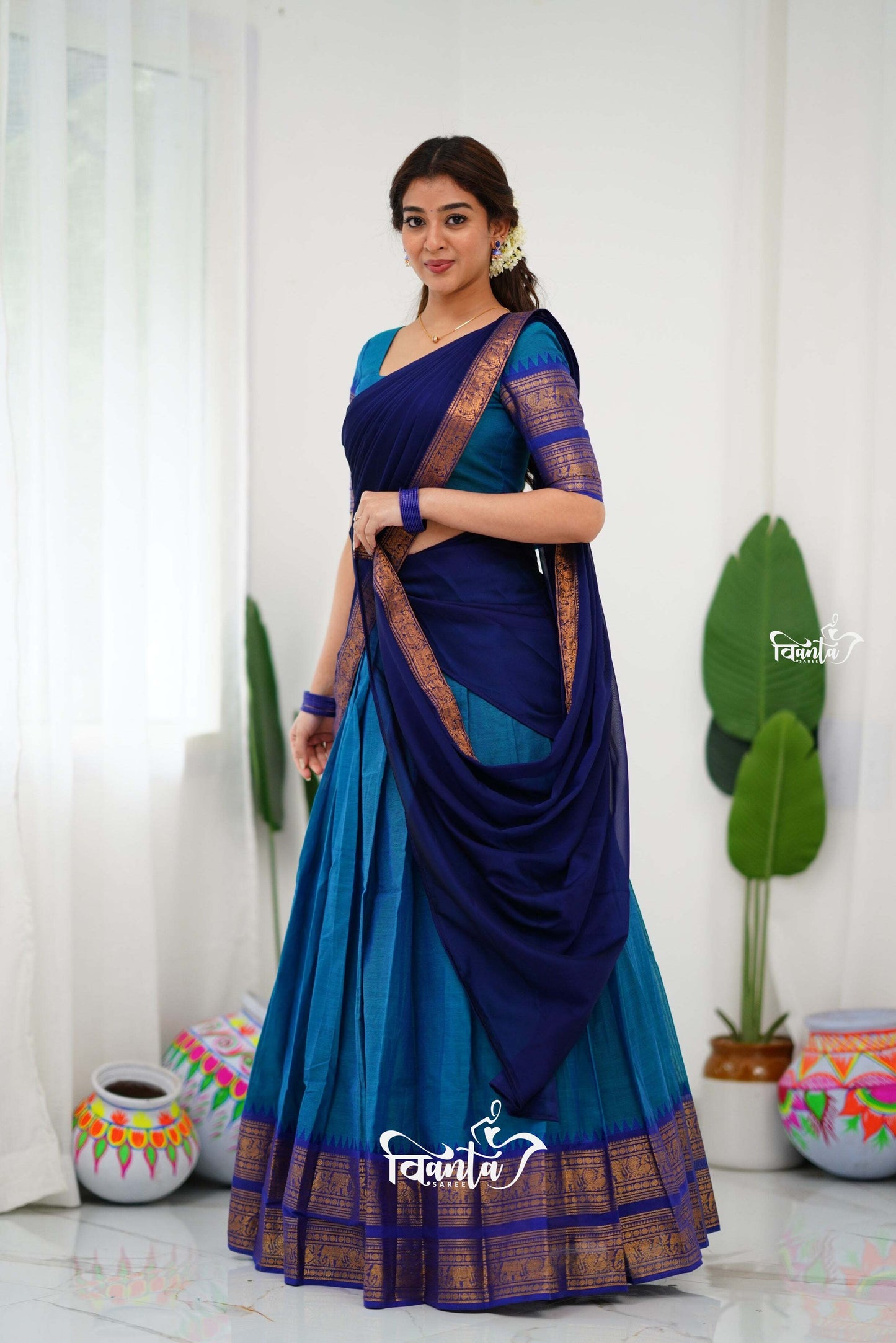 Padmaja Cotton Half Saree