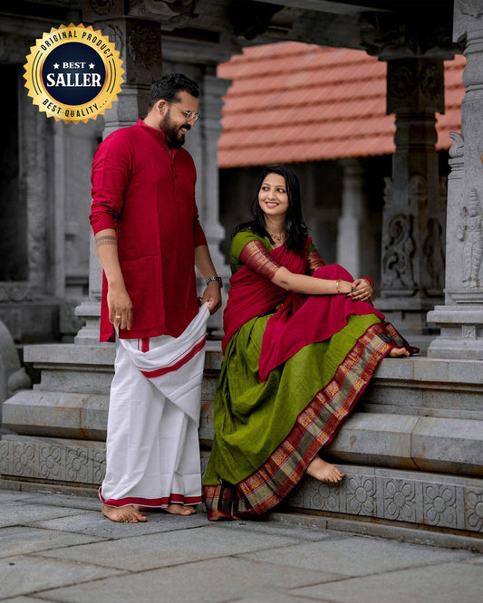 Kanjivaram Silk Zari Half Saree Lehenga With Blouse Along With Banarsi Silk Dupatta