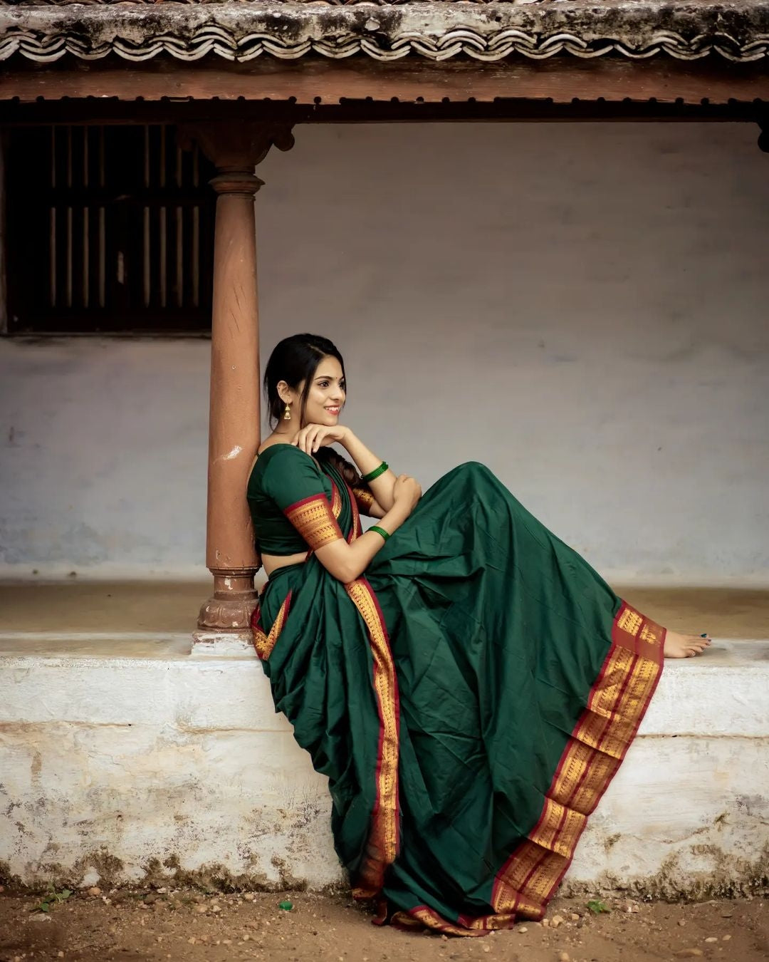 Kanjivaram Silk Zari Half Saree Lehenga With Blouse Along With Banarsi Silk Dupatta