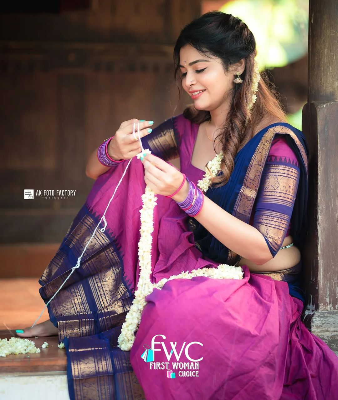 Kanjivaram Silk Zari Half Saree Lehenga With Blouse Along With Banarsi Silk Dupatta