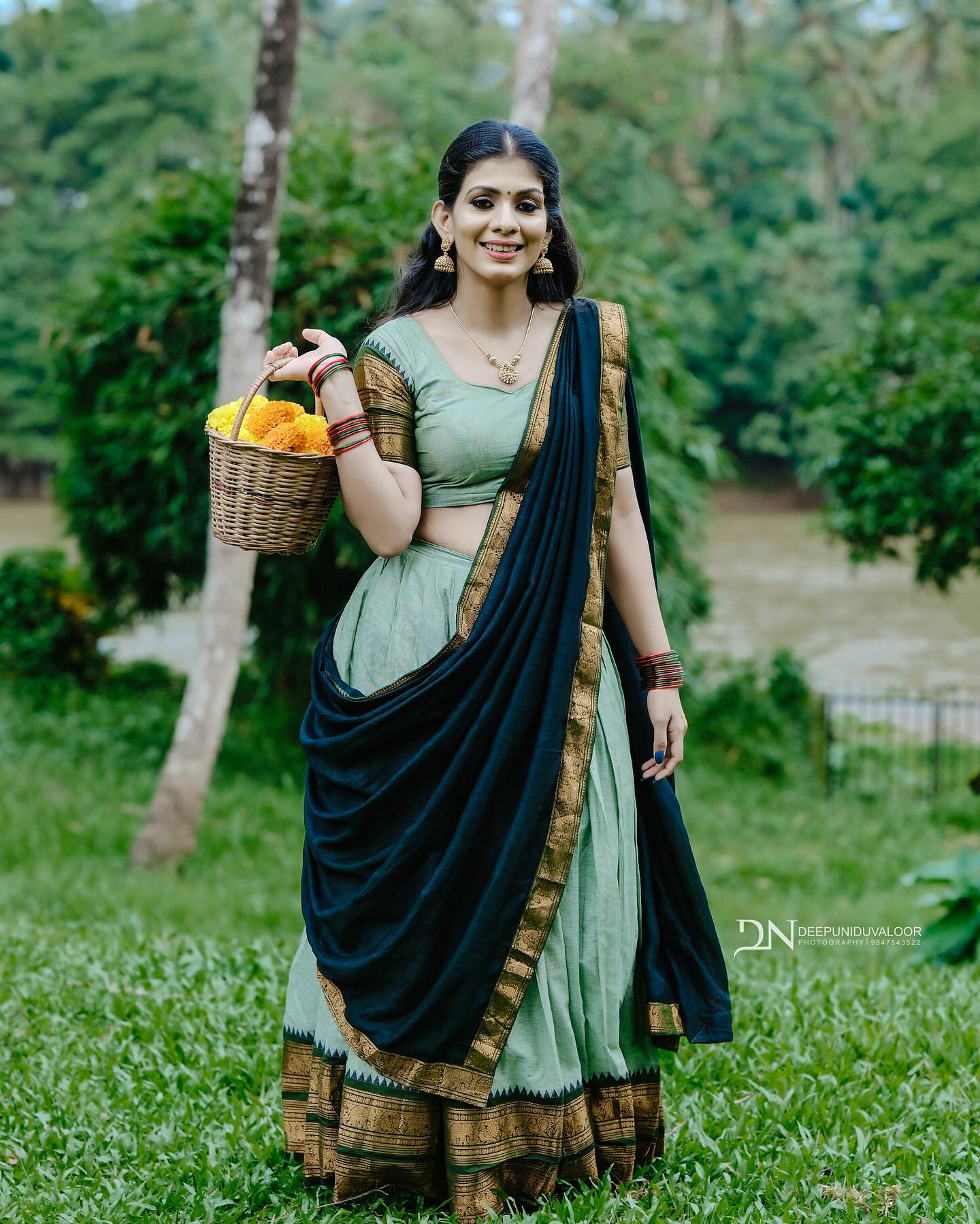 Kanjivaram Silk Zari Half Saree Lehenga With Blouse Along With Banarsi Silk Dupatta
