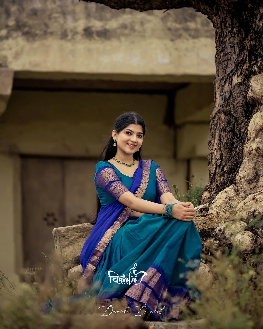 Kanjivaram Silk Zari Half Saree Lehenga With Blouse Along With Banarsi Silk Dupatta