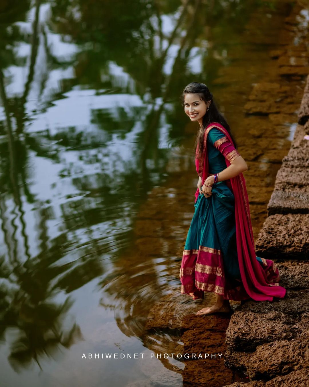 Kanjivaram Silk Zari Half Saree Lehenga With Blouse Along With Banarsi Silk Dupatta